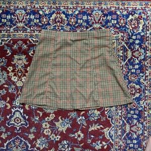 Brandy plaid mini skirt
